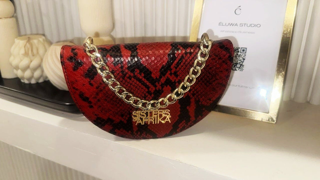 Bana mini bag rouge  noir